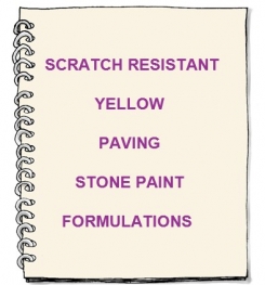 Scratch Resistant Yellow Paving Stone Paint Formulation And Production