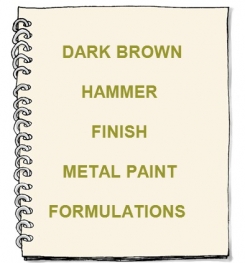 Dark Brown Hammer Finish Metal Paint Formulation And Production