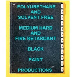 Polyurethane Based And Solvent Free Medium Hard And Fire Retardant Paint Black Formulation And Production
