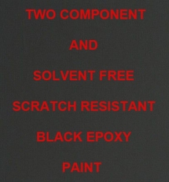 Two Component And Solvent Free Scratch Resistant Black Epoxy Paint Formulation And Production