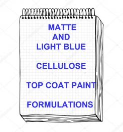 Matte And Light Blue Cellulosic Top Coat Paint Formulation And Production