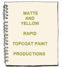 Matte And Yellow Rapid Topcoat Paint Formulation And Production