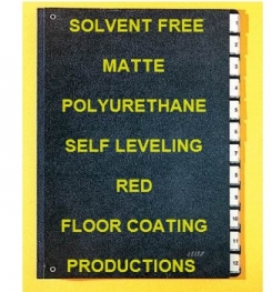 Two Component And Solvent Free Matte Polyurethane Self Leveling Red Floor Coating Formulation And Production