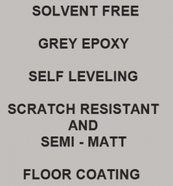 Two Component And Solvent Free Grey Epoxy Self Leveling Scratch Resistant And Semi - Matt Floor Coating Formulation And Production