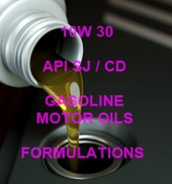 10W 30 API SJ / CD HIGH PERFORMANCE GASOLINE ENGINE OIL FORMULATION AND MANUFACTURING PROCESS
