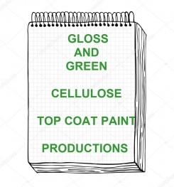 Gloss Green Cellulosic Top Coat Paint Formulation And Production