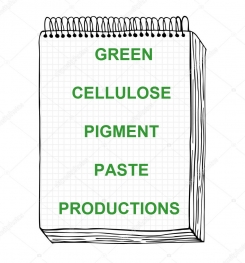 Green Cellulosic Pigment Paste Formulation And Production