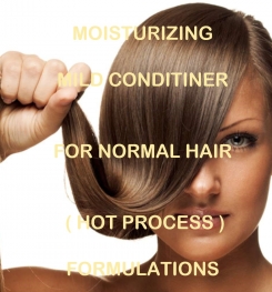 Moisturizing Mild Conditioner For Normal Hair ( Hot Process ) Formulation And Production
