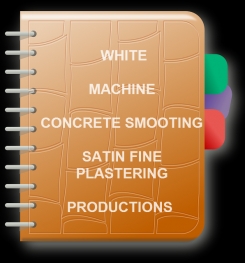 White Machine Concrete Smooting Satin Fine Plastering Formulation And Production