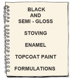 Black And Semi - Gloss Stoving Enamel Topcoat Paint Formulation And Production