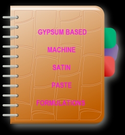 Gypsum Based Machine Satin Paste Formulation And Production