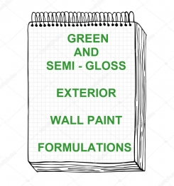 Green And Semi - Gloss Exterior Wall Paint Formulation And Production