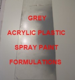 Grey Acrylic Plastic Spray Paint Formulation And Production Process