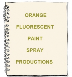 Orange Fluorescent Paint Spray Formulation And Production