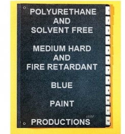 Polyurethane Based And Solvent Free Medium Hard And Fire Retardant Blue Paint Formulation And Production