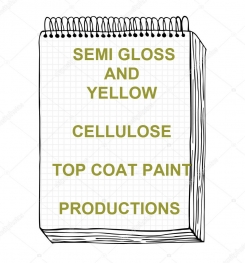 Semi Gloss And Yellow Cellulosic Top Coat Paint Formulation And Production