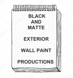 Black And Matte Exterior Wall Paint Formulation And Production