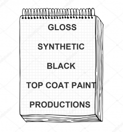 Gloss Synthetic Black Top Coat Paint Formulation And Production