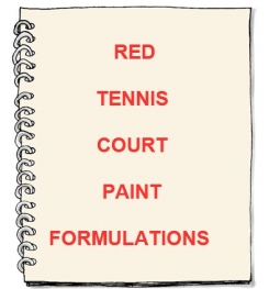 Red Tennis Court Paint Formulation And Production