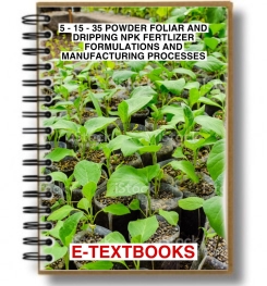 15 - 5 - 35 POWDER FOLIAR AND DRIPPING NPK FERTILIZER FORMULATIONS AND MANUFACTURING PROCESSES