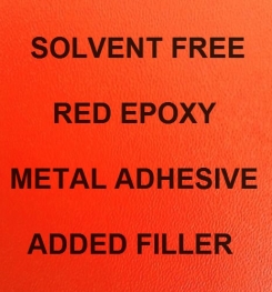 Two Component And Solvent Free Red Epoxy Metal Adhesive Added Filler Formulation And Production