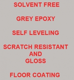 Two Component And Solvent Free Grey Epoxy Self Leveling Scratch Resistant And Gloss Floor Coating Formulation And Production