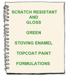 Scratch Resistant And Gloss Green Stoving Enamel Topcoat Paint Formulation And Production