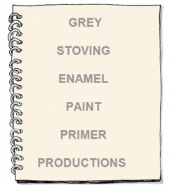 Grey Stoving Enamel Paint Primer Formulation And Production