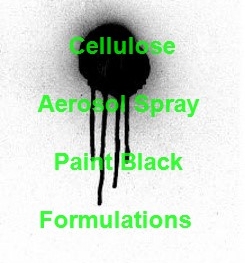 Cellulose Aerosol Spray Paint Black Formulation And Production Process