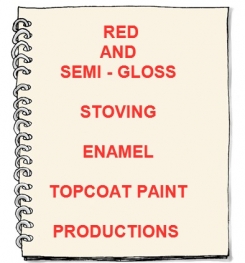 Red And Semi - Gloss Stoving Enamel Topcoat Paint Formulation And Production