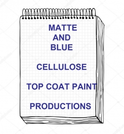 Matte And Blue Cellulosic Top Coat Paint Formulation And Production