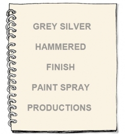 Grey Silver Hammered Finish Paint Spray Formulation And Production