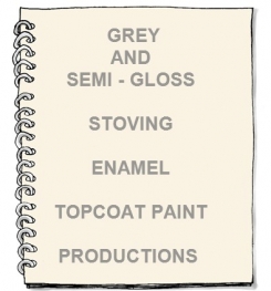 Grey And Semi - Gloss Stoving Enamel Topcoat Paint Formulation And Production