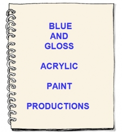 Blue And Gloss Acrylic Paint Formulation And Production