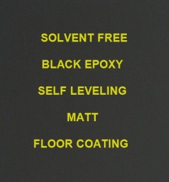 Two Component And Solvent Free Black Epoxy Self Leveling Matt Floor Coating Formulation And Production