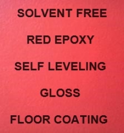 Two Component And Solvent Free Red Epoxy Self Leveling Gloss Floor Coating Formulation And Production