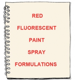 Red Fluorescent Paint Spray Formulation And Production