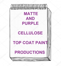 Matte And Purple Cellulosic Top Coat Paint Formulation And Production