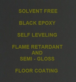Two Component And Solvent Free Black Epoxy Self Leveling Flame Retardant And Semi - Gloss Floor Coating Formulation And Production