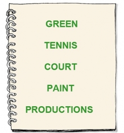 Green Tennis Court Paint Formulation And Production