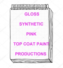 Gloss Synthetic Pink Top Coat Paint Formulation And Production