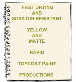 Fast Drying And Scratch Resistant Yellow And Matte Rapid Topcoat Paint Formulation And Production