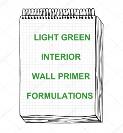 Light Green Interior Wall Primer Formulation And Production