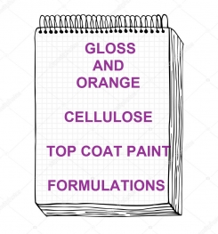 Gloss And Orange Cellulosic Top Coat Paint Formulation And Production