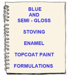 Blue And Semi - Gloss Stoving Enamel Topcoat Paint Formulation And Production