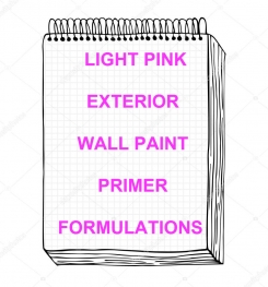 Light Pink Exterior Wall Paint Primer Formulation And Production