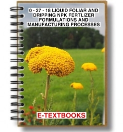 0 - 27 - 18 LIQUID FOLIAR AND DRIPPING PK FERTILIZER FORMULATIONS AND MANUFACTURING PROCESSES