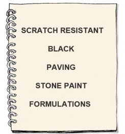 Scratch Resistant Black Paving Stone Paint Formulation And Production
