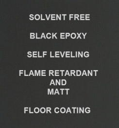Two Component And Solvent Free Black Epoxy Self Leveling Flame Retardant And Matt Floor Coating Formulation And Production