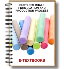 DUSTLESS CHALK FORMULATION AND PRODUCTION PROCESS